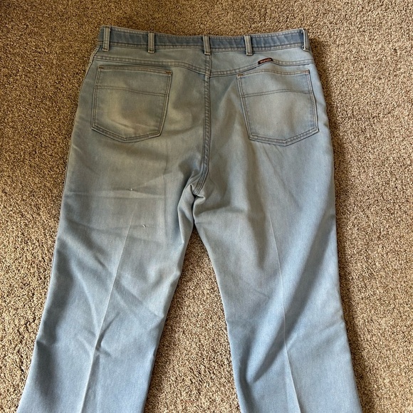 Vintage Wrangler cut off jeans. Light wash. 38 waist. 80’s cowboy. American - Picture 6 of 12